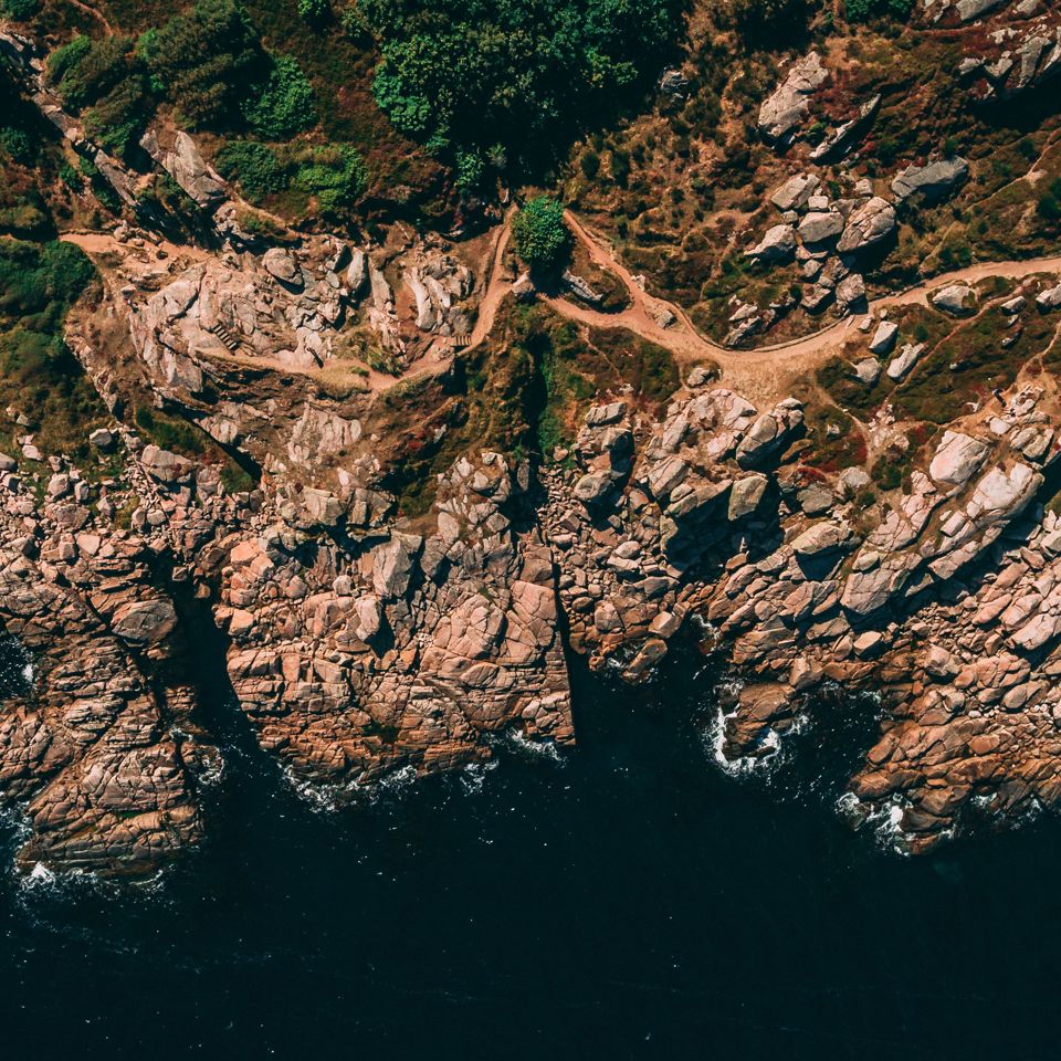 Coastline of Bornholm, Denmark, protected by Terma radars.